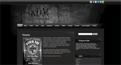 Desktop Screenshot of kdmproductions.com